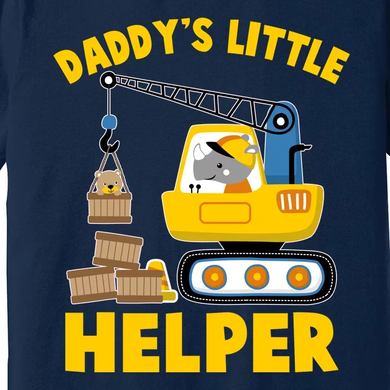 Cute Daddy's Little Helper Construction Premium T-Shirt