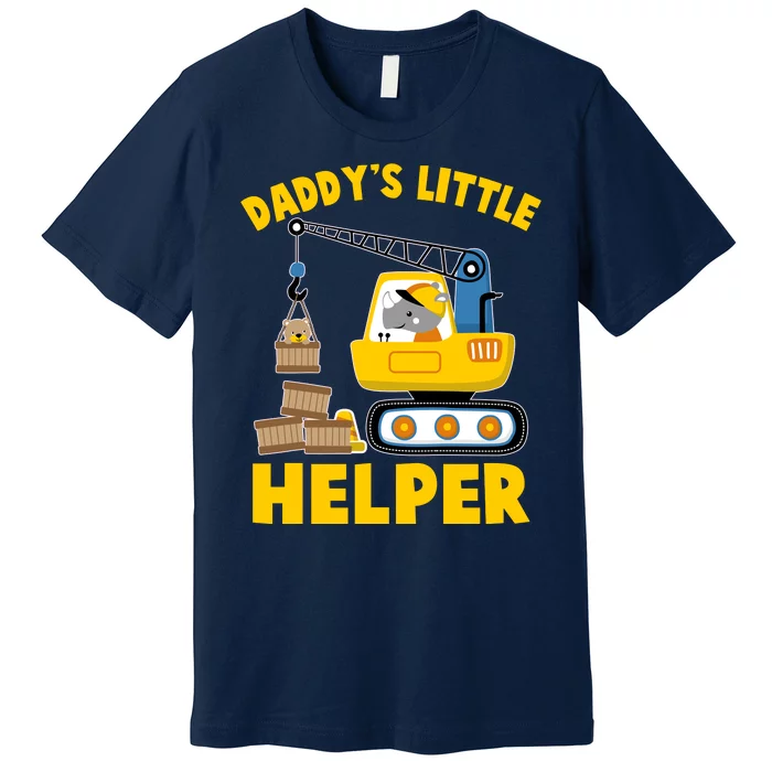 Cute Daddy's Little Helper Construction Premium T-Shirt