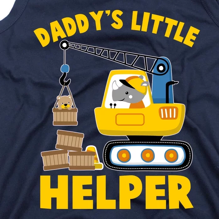 Cute Daddy's Little Helper Construction Tank Top