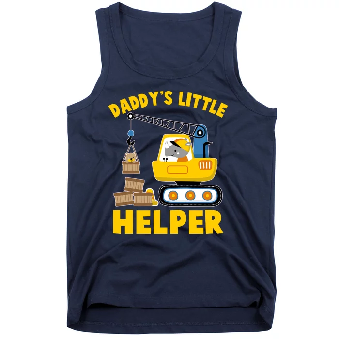 Cute Daddy's Little Helper Construction Tank Top