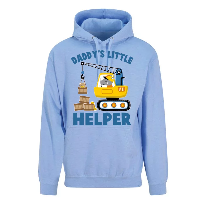 Cute Daddy's Little Helper Construction Unisex Surf Hoodie