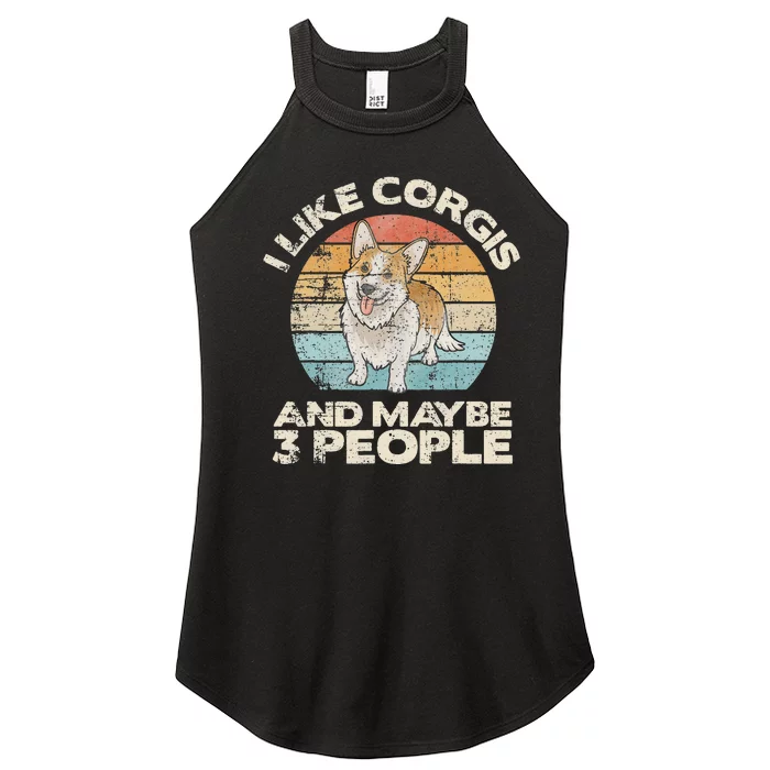 Corgi Dog Lover Funny Corgi Corgi Owner Cute Corgi Women’s Perfect Tri Rocker Tank