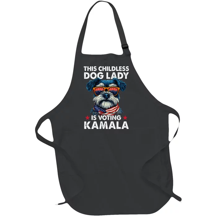 Childless Dog Lady Kamala Harris 2024 Full-Length Apron With Pocket