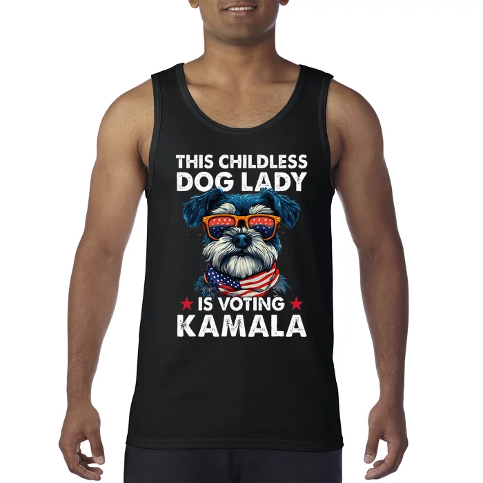 Childless Dog Lady Kamala Harris 2024 Tank Top