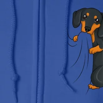 Cute Dachshund Lover Weiner Dog Girl Gift Full Zip Hoodie