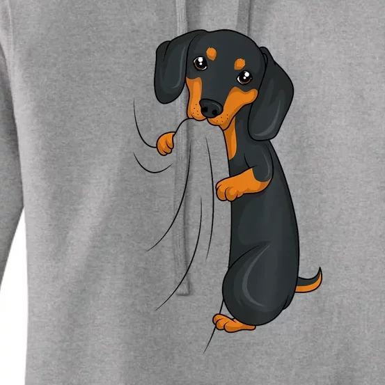 Cute Dachshund Lover Weiner Dog Girl Gift Women's Pullover Hoodie