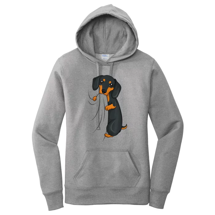 Cute Dachshund Lover Weiner Dog Girl Gift Women's Pullover Hoodie