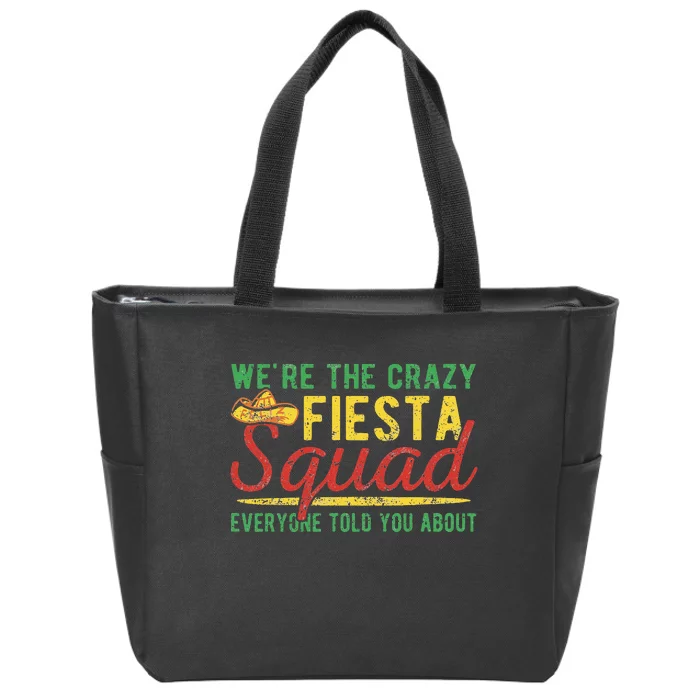 Cinco De Mayo Fiesta Squad Zip Tote Bag