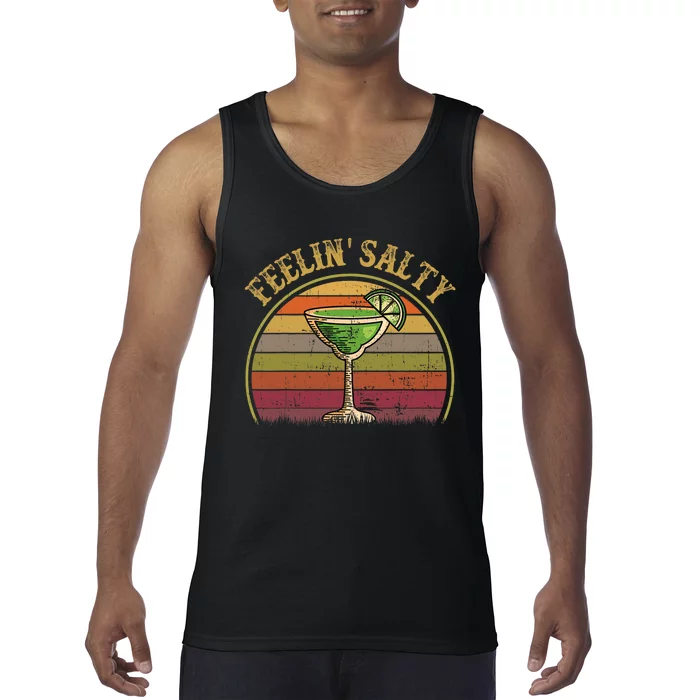 Cinco De Mayo Feeling Salty Funny Gift Margarita Tank Top