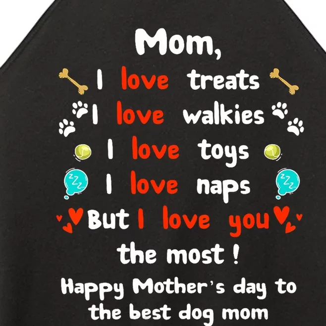 Cute Dog Mom Mothers Day Happy Mothers Day Gifts From Dog Women’s Perfect Tri Rocker Tank