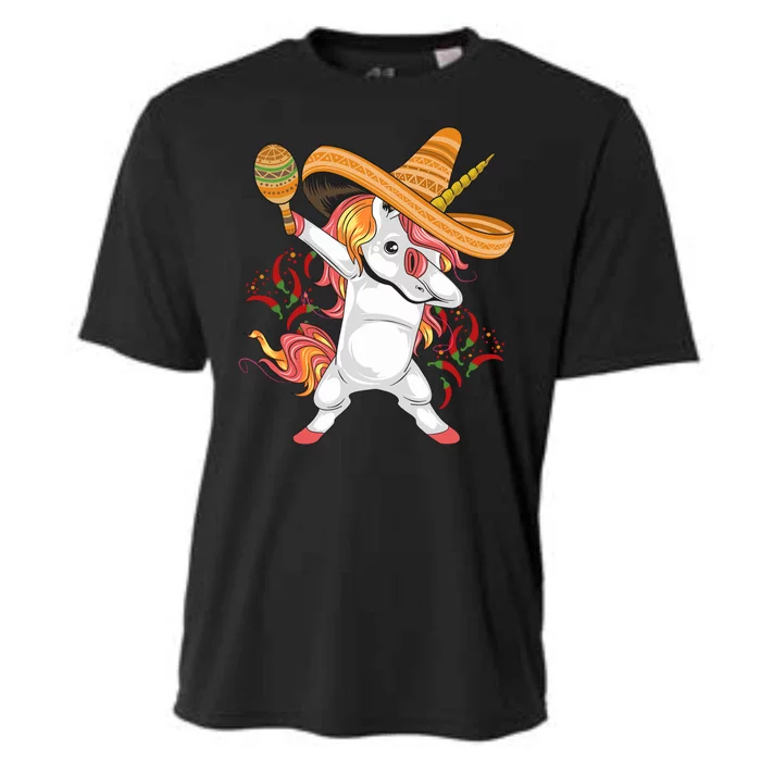 Cinco De Mayo Unicorn Dab Cooling Performance Crew T-Shirt