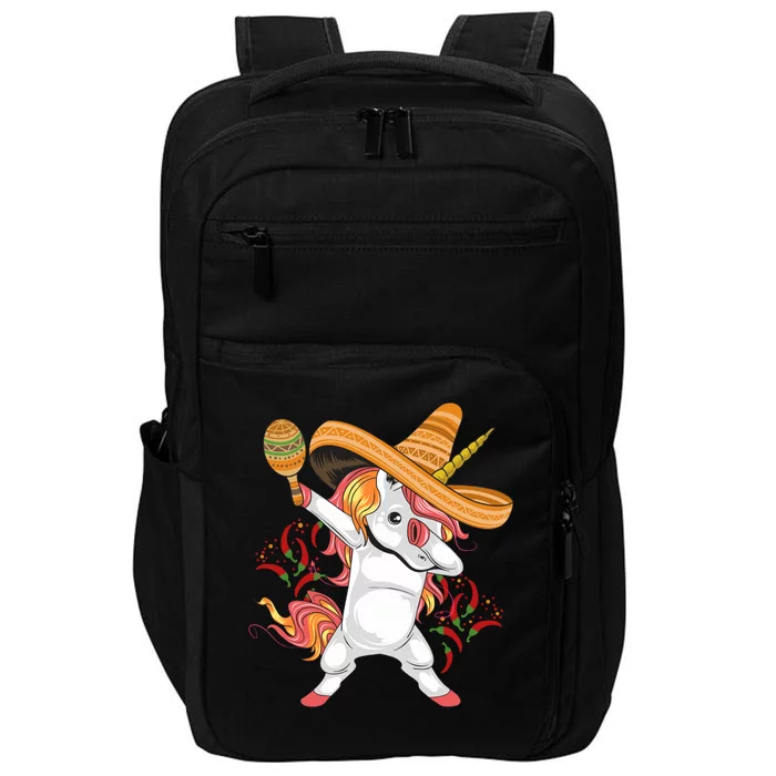 Cinco De Mayo Unicorn Dab Impact Tech Backpack