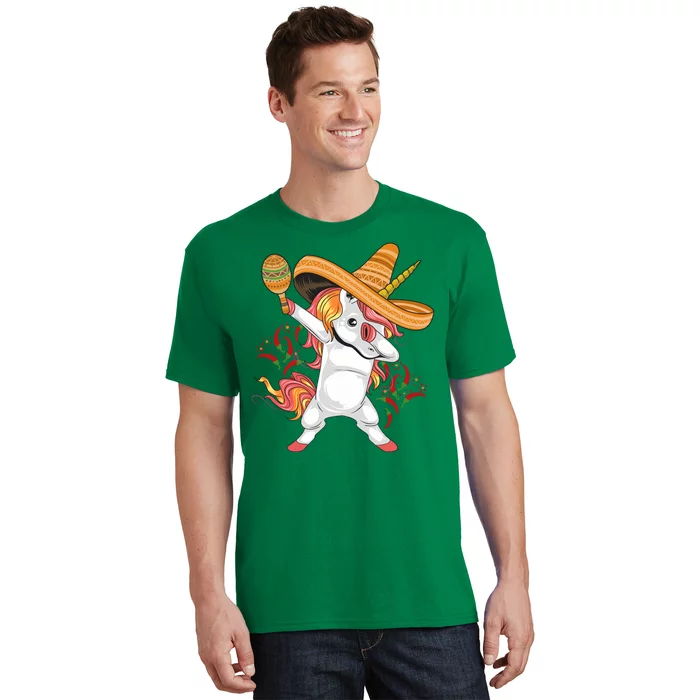 Cinco De Mayo Unicorn Dab T-Shirt