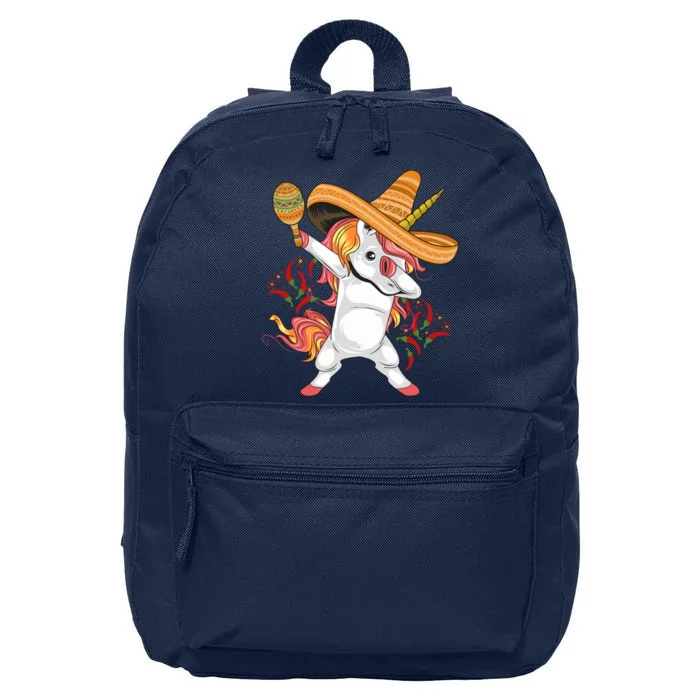 Cinco De Mayo Unicorn Dab 16 in Basic Backpack