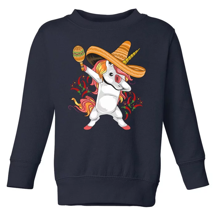 Cinco De Mayo Unicorn Dab Toddler Sweatshirt