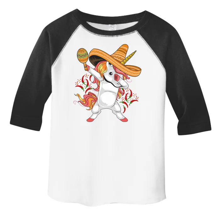 Cinco De Mayo Unicorn Dab Toddler Fine Jersey T-Shirt