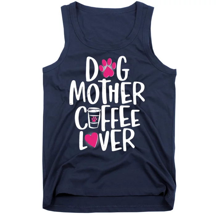 Cute Dog Mother Coffee Lover Tank Top