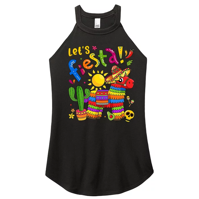 Cinco De Mayo Mexican LetS Fiesta Fun Women’s Perfect Tri Rocker Tank