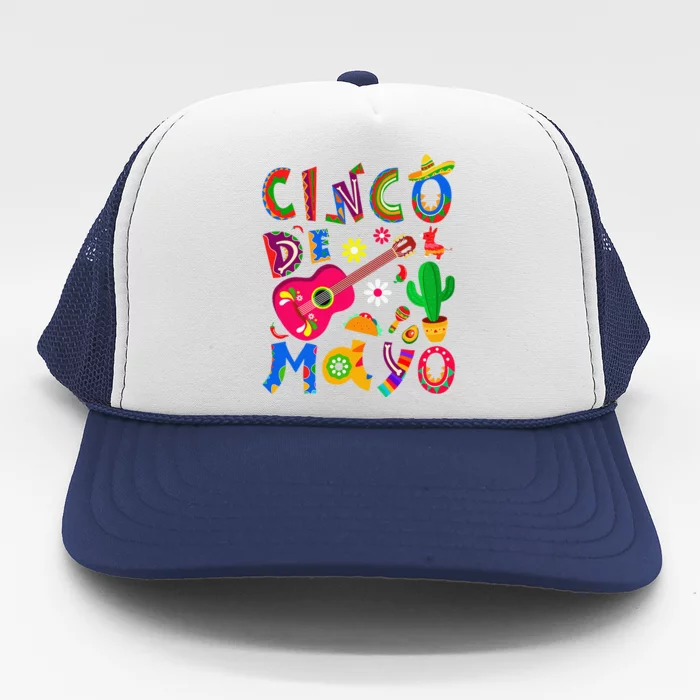 Cinco De Mayo Mexican Fiesta 5 De Mayo Mexico Mexican Day Trucker Hat