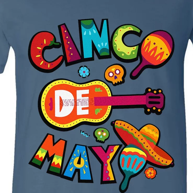 Cinco De Mayo Mexican Fiesta 5 De Mayo V-Neck T-Shirt