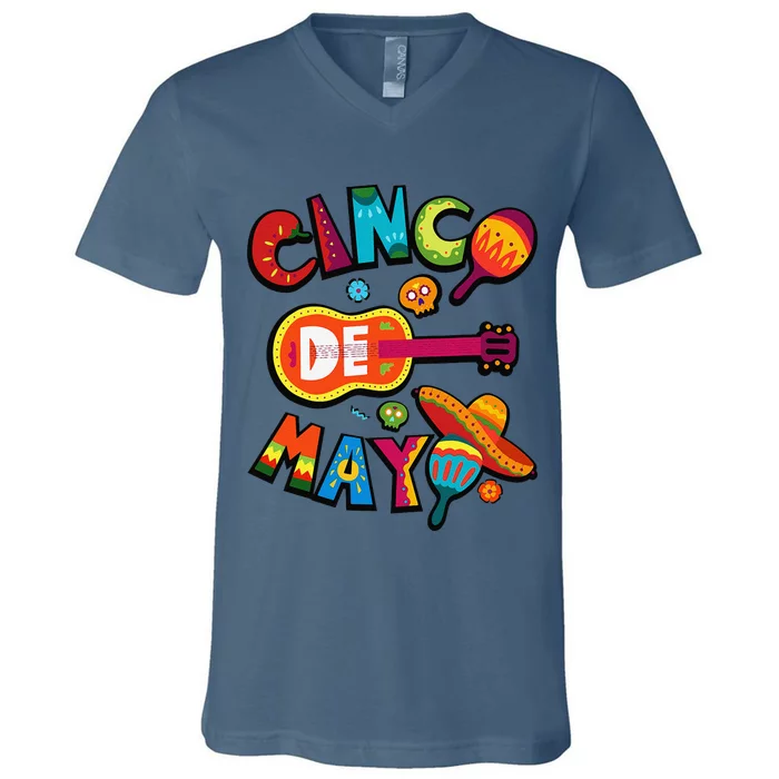 Cinco De Mayo Mexican Fiesta 5 De Mayo V-Neck T-Shirt