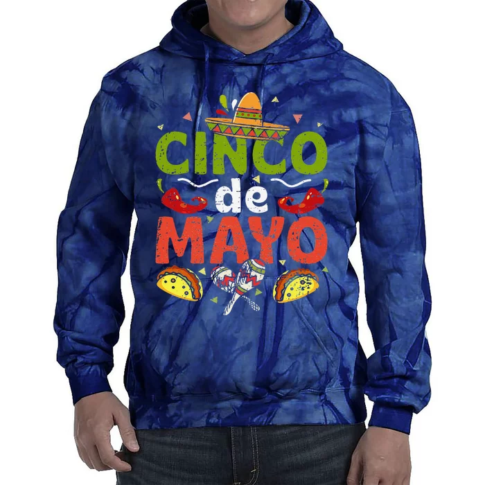 Cinco De Mayo Fiesta Surprise Camisa 5 De Mayo Viva Mexico Tie Dye Hoodie