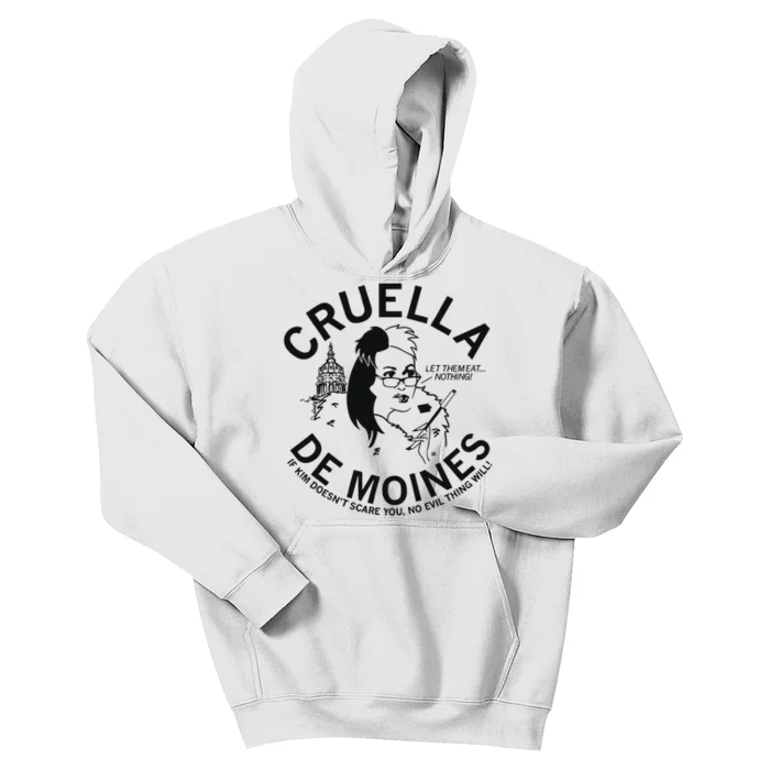 Cruella De Moines Kim Reynolds Kids Hoodie