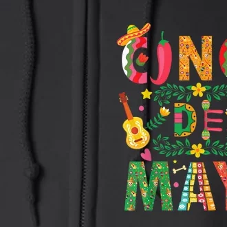 Cinco De Mayo Shirt Mexican Fiesta 5 De Mayo Wo  girl Full Zip Hoodie