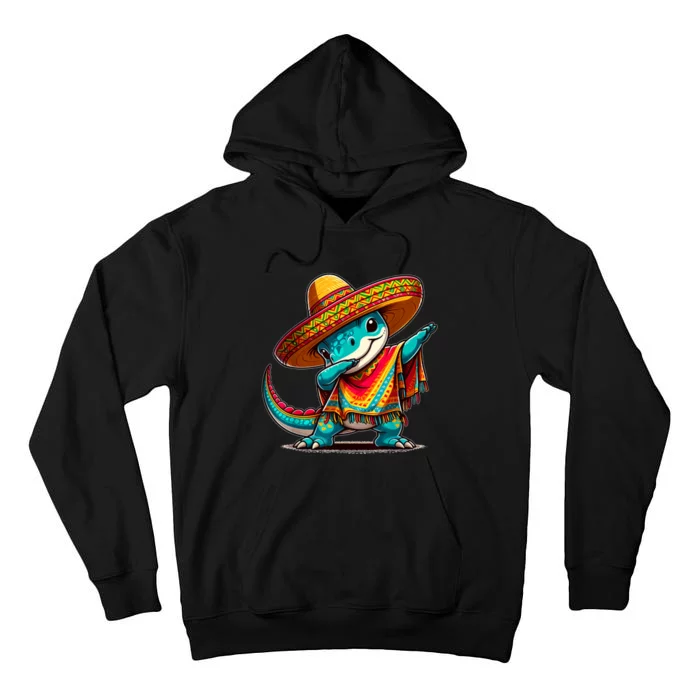 Cinco De Mayo Dinosaur Dabbing Mexican Fiesta 5 De Mayo Tall Hoodie