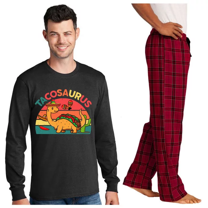 Cinco De Mayo Taco Dinosaur Tacosaurus Long Sleeve Pajama Set