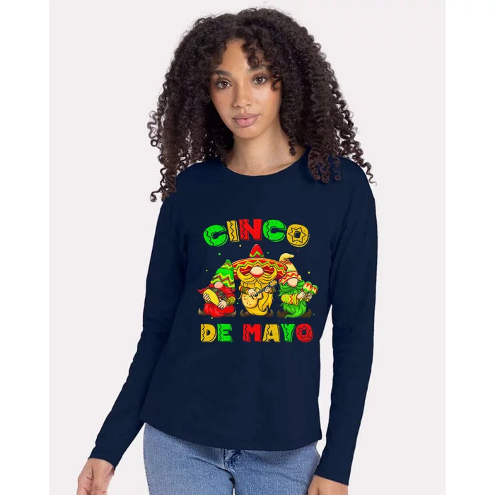 Cinco De Mayo Mexican Gnome Fiesta 5 De Mayo Womens Cotton Relaxed Long Sleeve T-Shirt