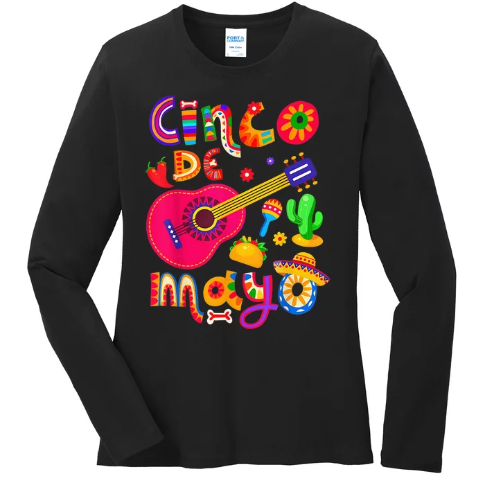 Cinco De Mayo Mexican Fiesta 5 De Mayo Cinco de Mayo shirt Ladies Long Sleeve Shirt