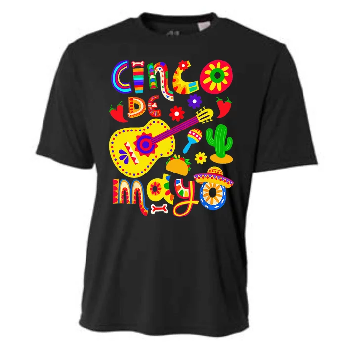 Cinco De Mayo Mexican Fiesta 5 De Mayo Cooling Performance Crew T-Shirt