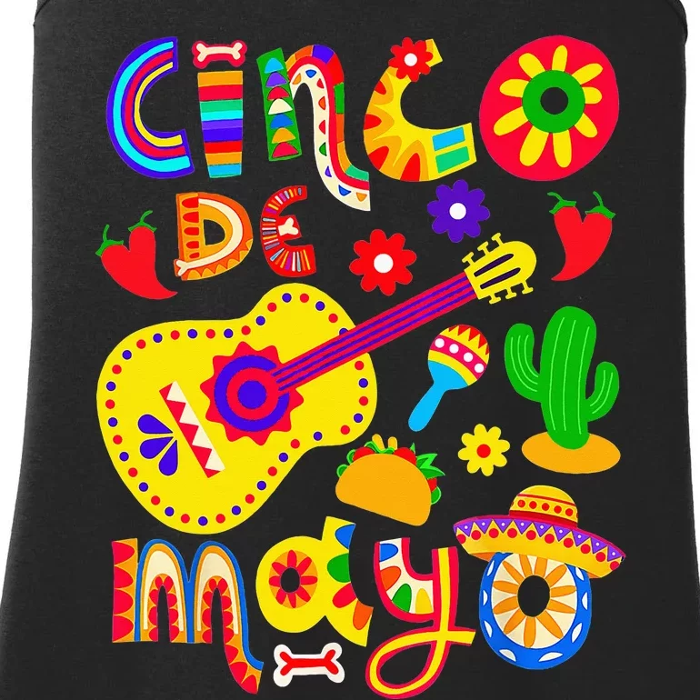 Cinco De Mayo Mexican Fiesta 5 De Mayo Ladies Essential Tank