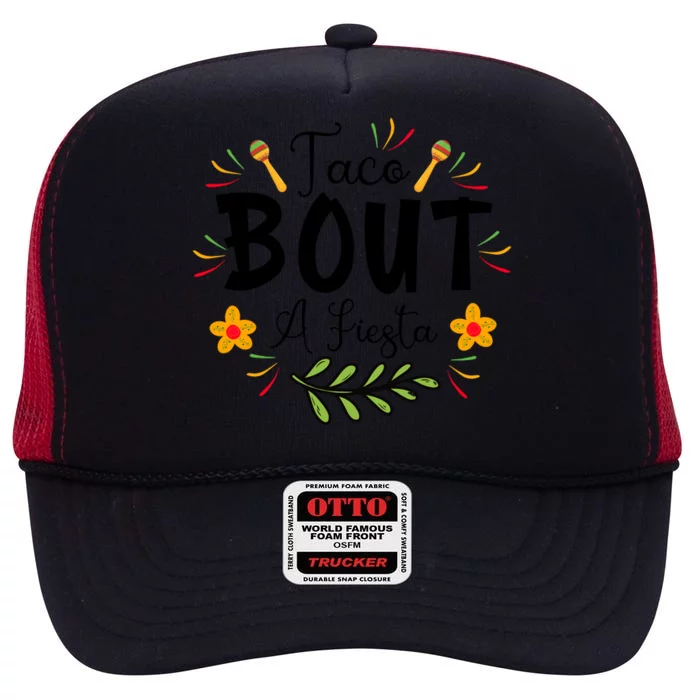 Cinco De Mayo Let Taco Bout A Fiesta Kids Boy Toddler High Crown Mesh Trucker Hat