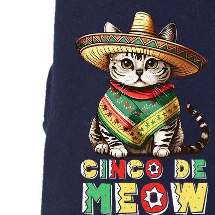 Cinco De Mayo Funny Mexican Cat Sombrero Poncho Doggie 3-End Fleece Hoodie