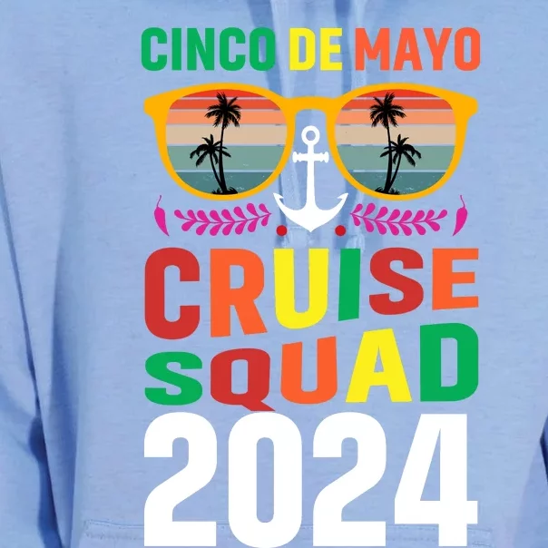 Cinco De Mayo Cruise Squad 2024 Graphic Unisex Surf Hoodie