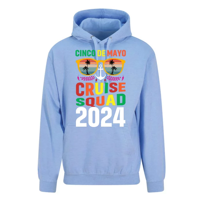 Cinco De Mayo Cruise Squad 2024 Graphic Unisex Surf Hoodie