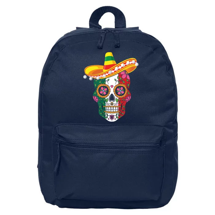 Cinco De Mayo Shirts Sugar Mexican Skull Cinco De Mayo 16 in Basic Backpack