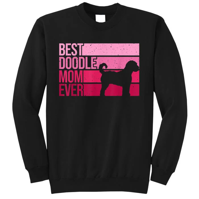 Cool Doodle Mom Art Women Aussiedoodle Goldendoodle Dog Sweatshirt