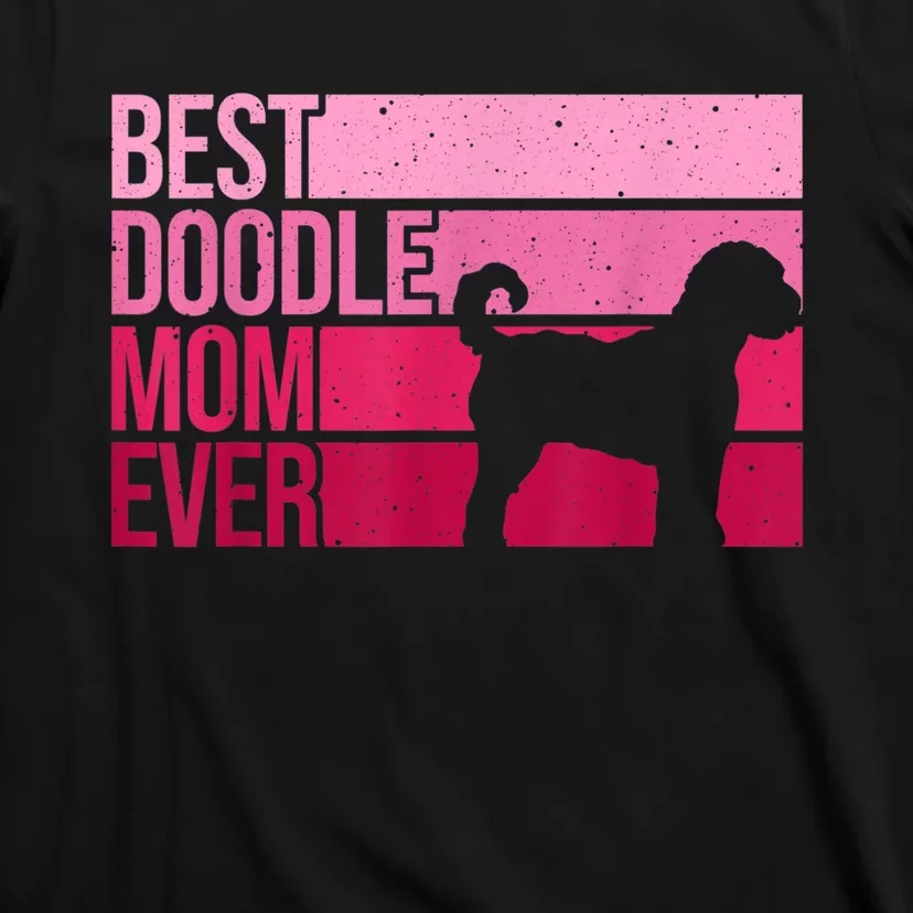 Cool Doodle Mom Art Women Aussiedoodle Goldendoodle Dog T-Shirt