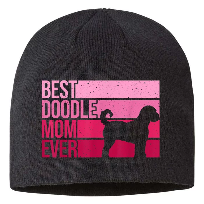 Cool Doodle Mom Art Women Aussiedoodle Goldendoodle Dog 8 1/2in Sustainable Knit Beanie