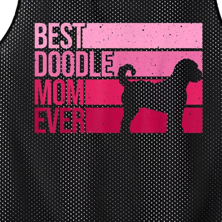 Cool Doodle Mom Art Women Aussiedoodle Goldendoodle Dog Mesh Reversible Basketball Jersey Tank