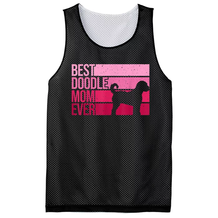 Cool Doodle Mom Art Women Aussiedoodle Goldendoodle Dog Mesh Reversible Basketball Jersey Tank