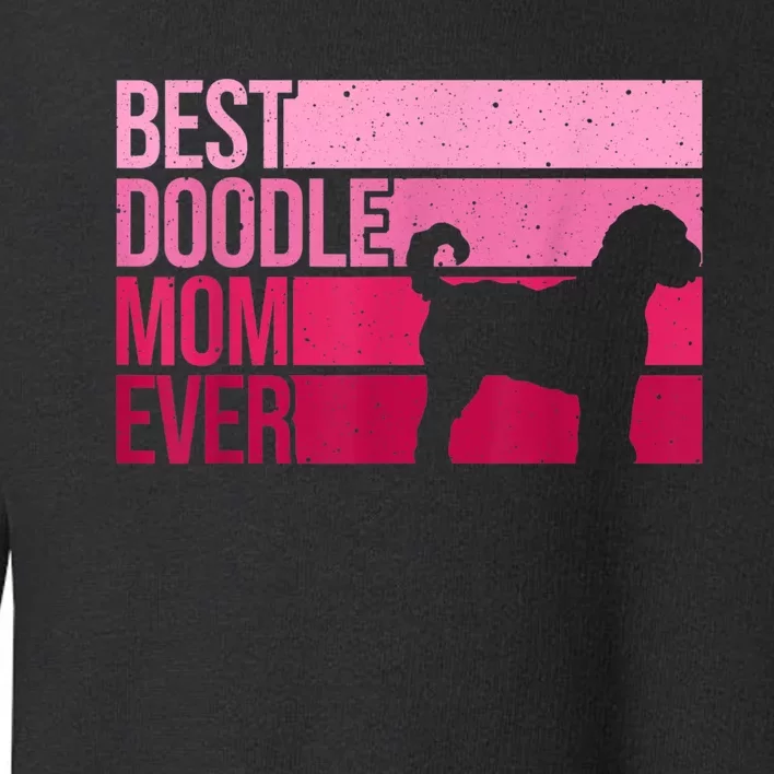 Cool Doodle Mom Art Women Aussiedoodle Goldendoodle Dog Toddler Sweatshirt