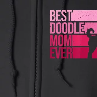 Cool Doodle Mom Art Women Aussiedoodle Goldendoodle Dog Full Zip Hoodie