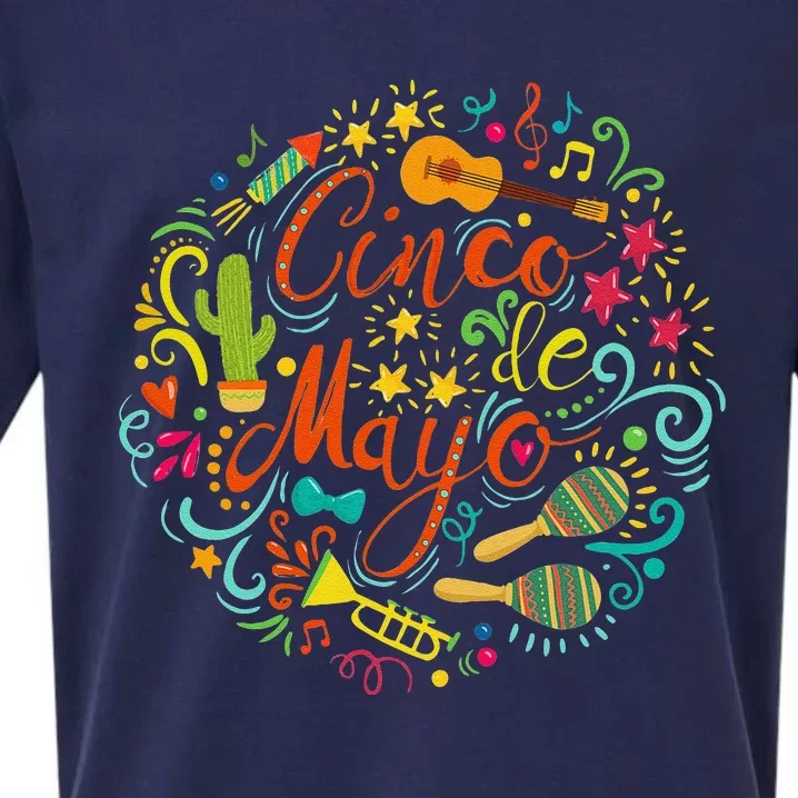 Cinco De Mayo Party Mexican Fiesta Taco Sueded Cloud Jersey T-Shirt