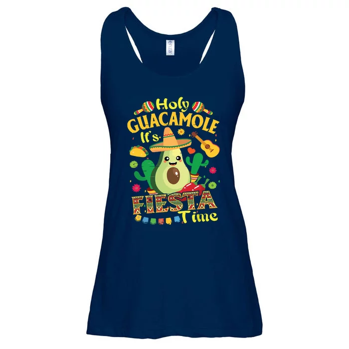 Cinco De Mayo Mexican Holy Guacamole Fiesta Time Ladies Essential Flowy Tank