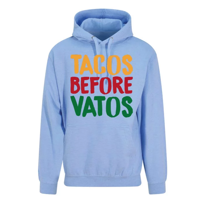 Cinco De Mayo S Tacos Before Vatos Funny Mexican Tees Unisex Surf Hoodie