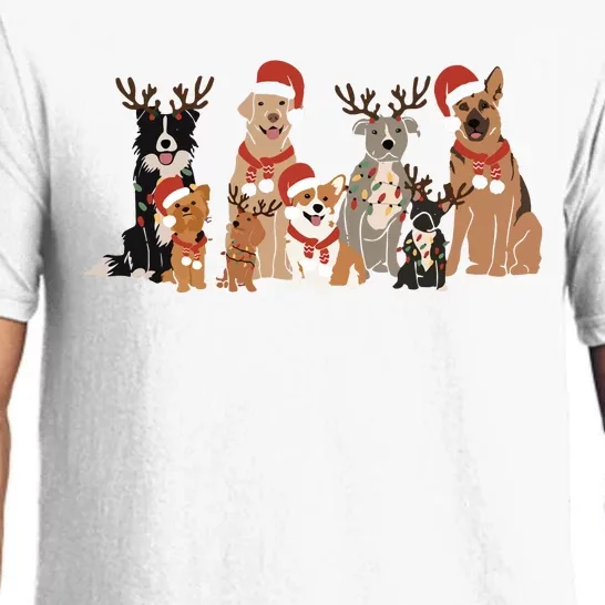 Christmas Dogs Merry Dogmas Pajama Set